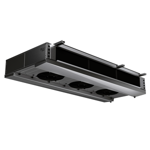 Evaporador industrial techo doble flujo ECO IDE 43 A-07 ED con separación de aleta 7mm, 3 hélices Ø560mm y desescarche eléctrico