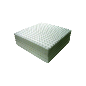 Plancha piramidal ignífuga de espuma de melamina BASOTEC-40/25 (Paquete de 8 planchas)